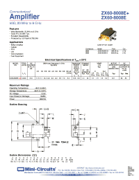 Datasheet ZX60-6013E-S+ manufacturer Mini-Circuits
